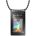 Card Clasp Slab Holder Necklace: Deepspace Black