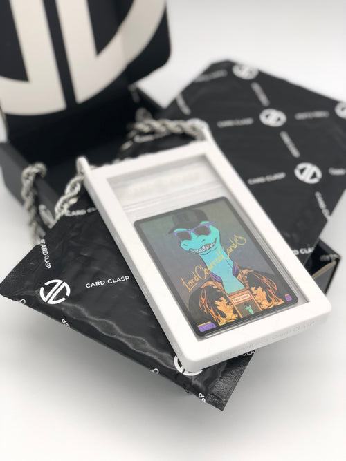 Card Clasp Slab Holder Necklace: Deepspace Black Card Clasp Slab Holder Necklace: Deepspace Black